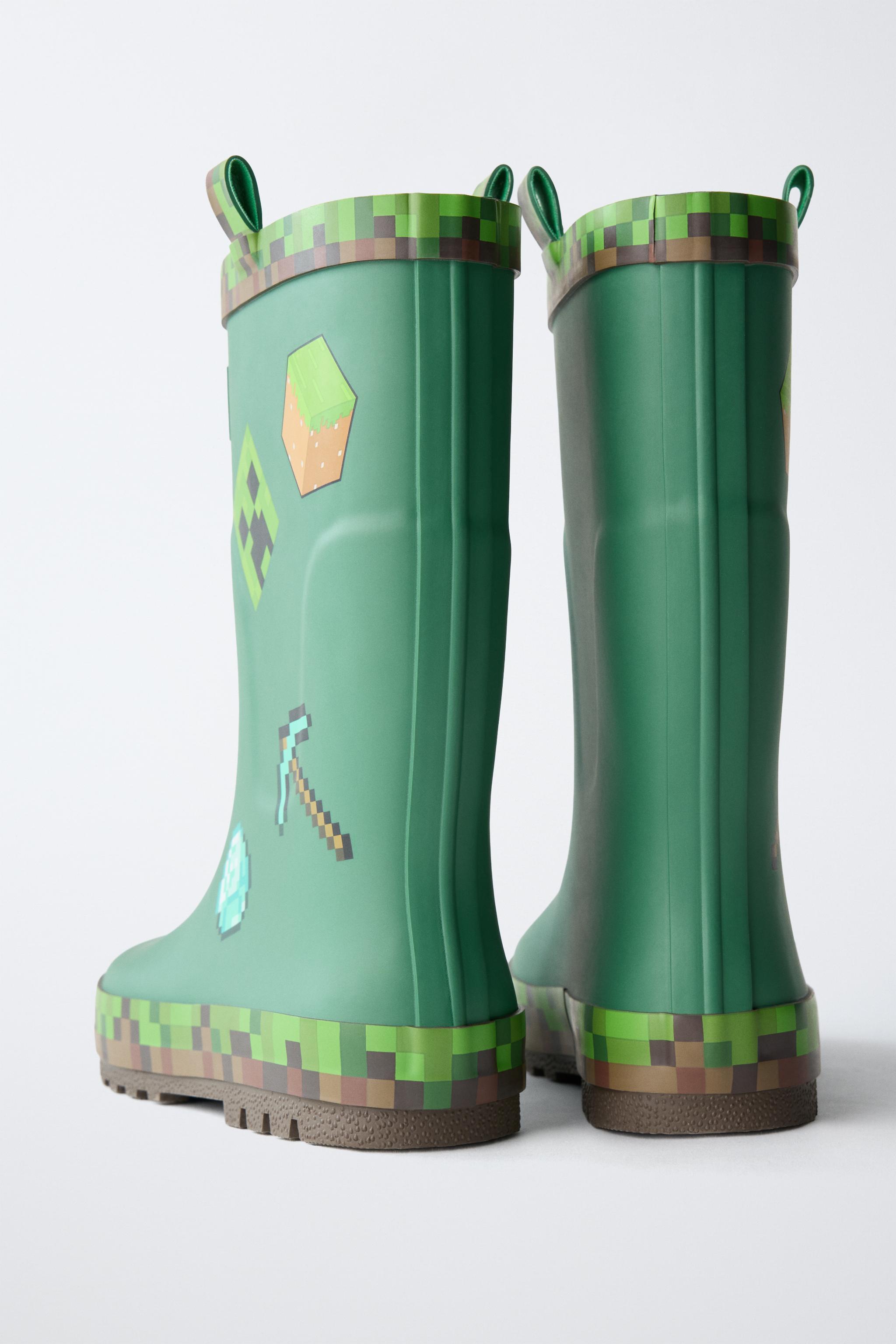 Детские ботинки Zara MINECRAFT © MOJANG AB. ™ RAIN BOOTS — фото 5
