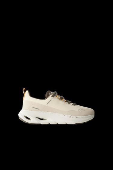 TRAINERS WITH SOLE DETAIL - Ecru White by Zara - Image 0