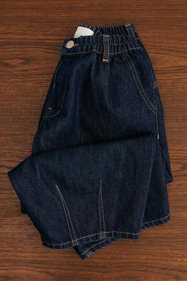 ZARA TIMELESS - JEANS BALLOON PINZAS - Azul de Zara