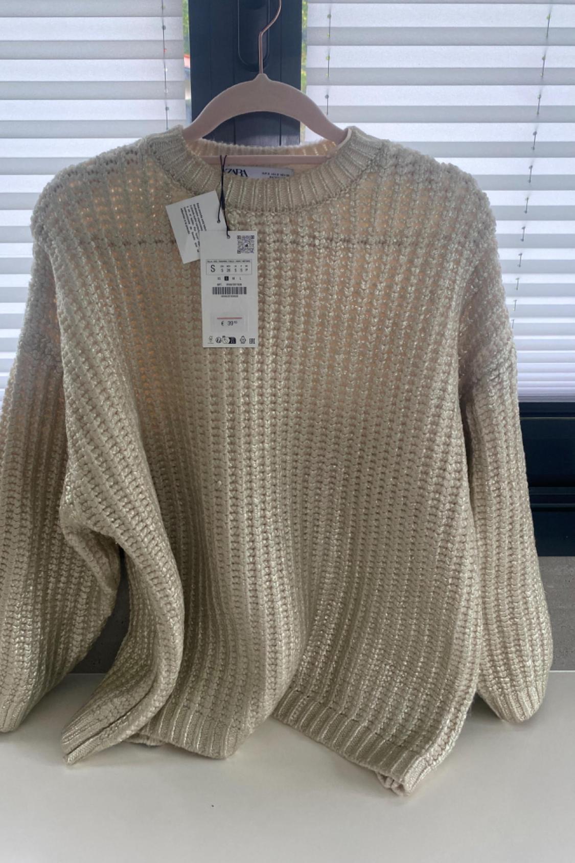 OVERSIZE FOIL KNIT SWEATER - Image 5