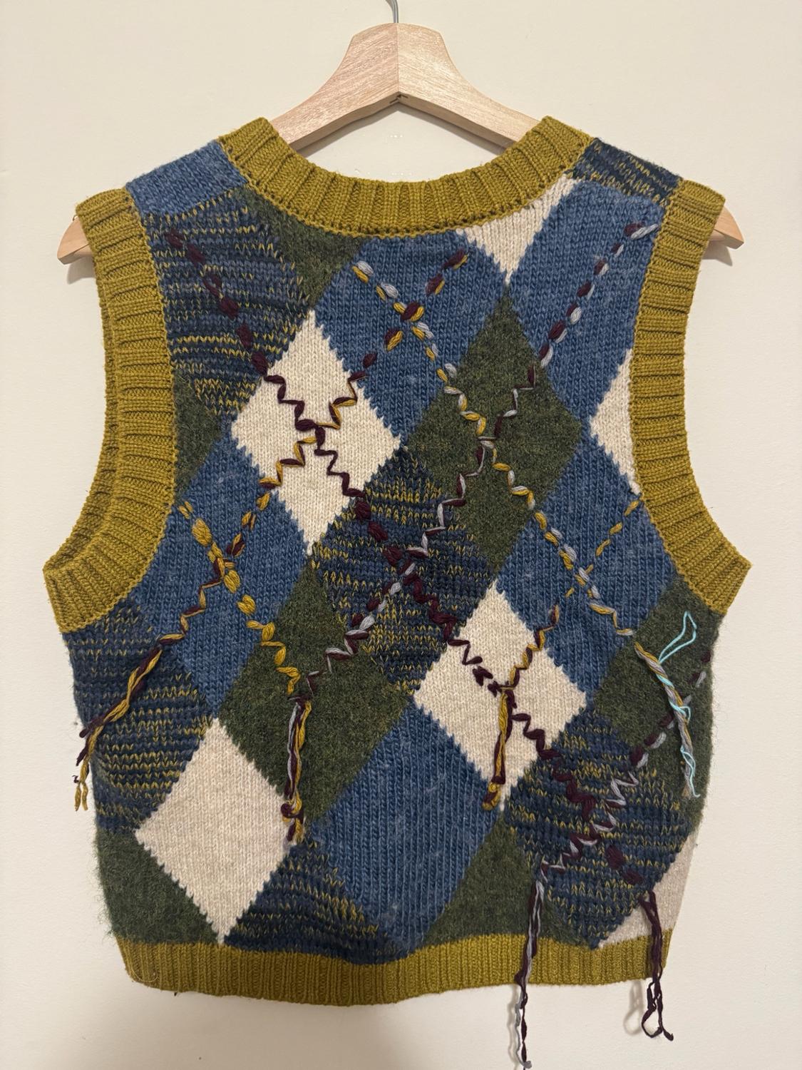 ARGYLE KNIT SWEATER VEST - Image 2
