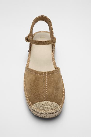 Zara ESPADRILLE SANDALS - Brown