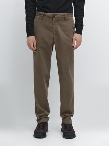 Zara Slim-fit micro-textured trousers - Green