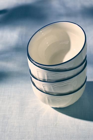 BOWL WITH RIM DETAIL - Blue by Zara - Image 5