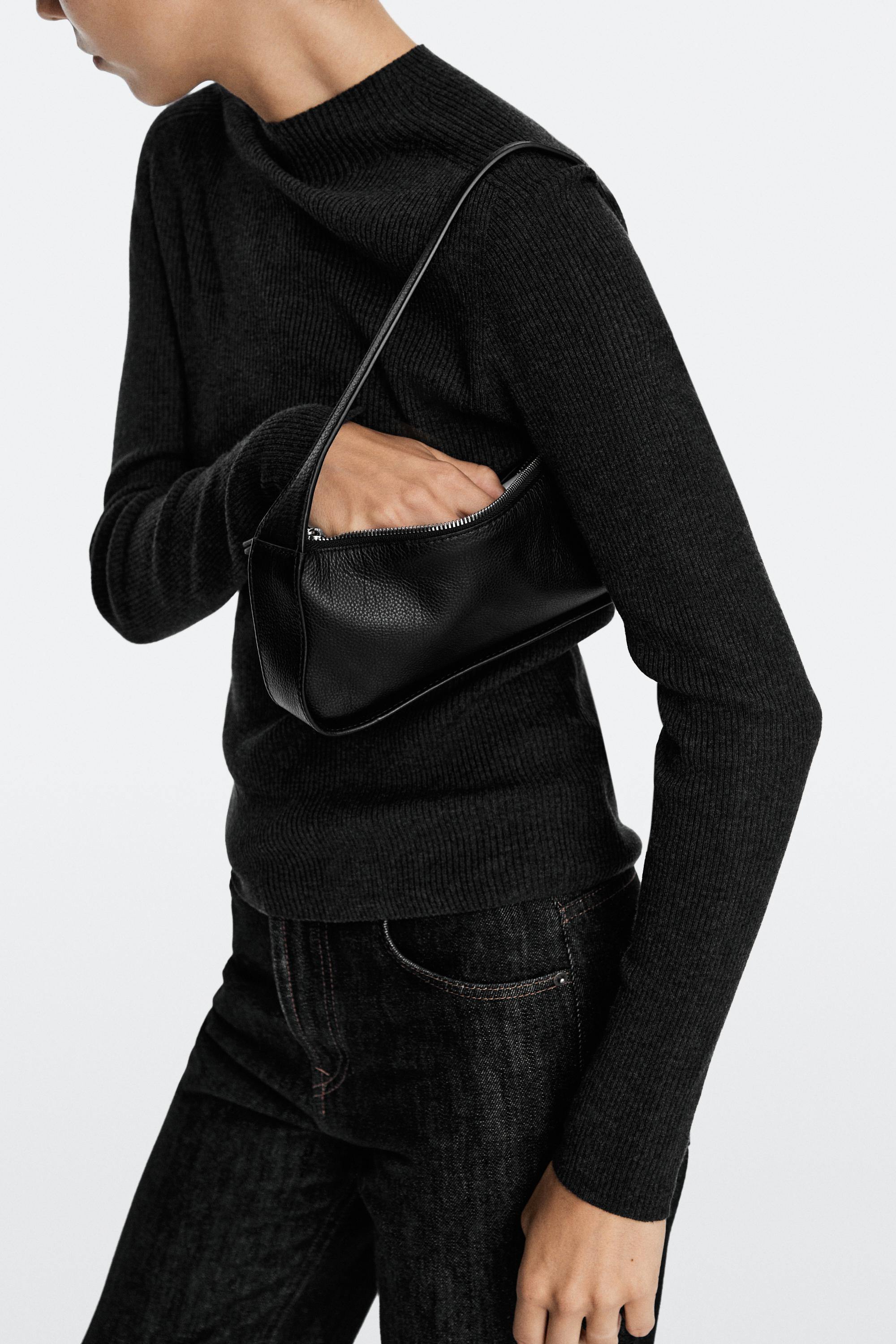 Mini sac porté épaule en cuir