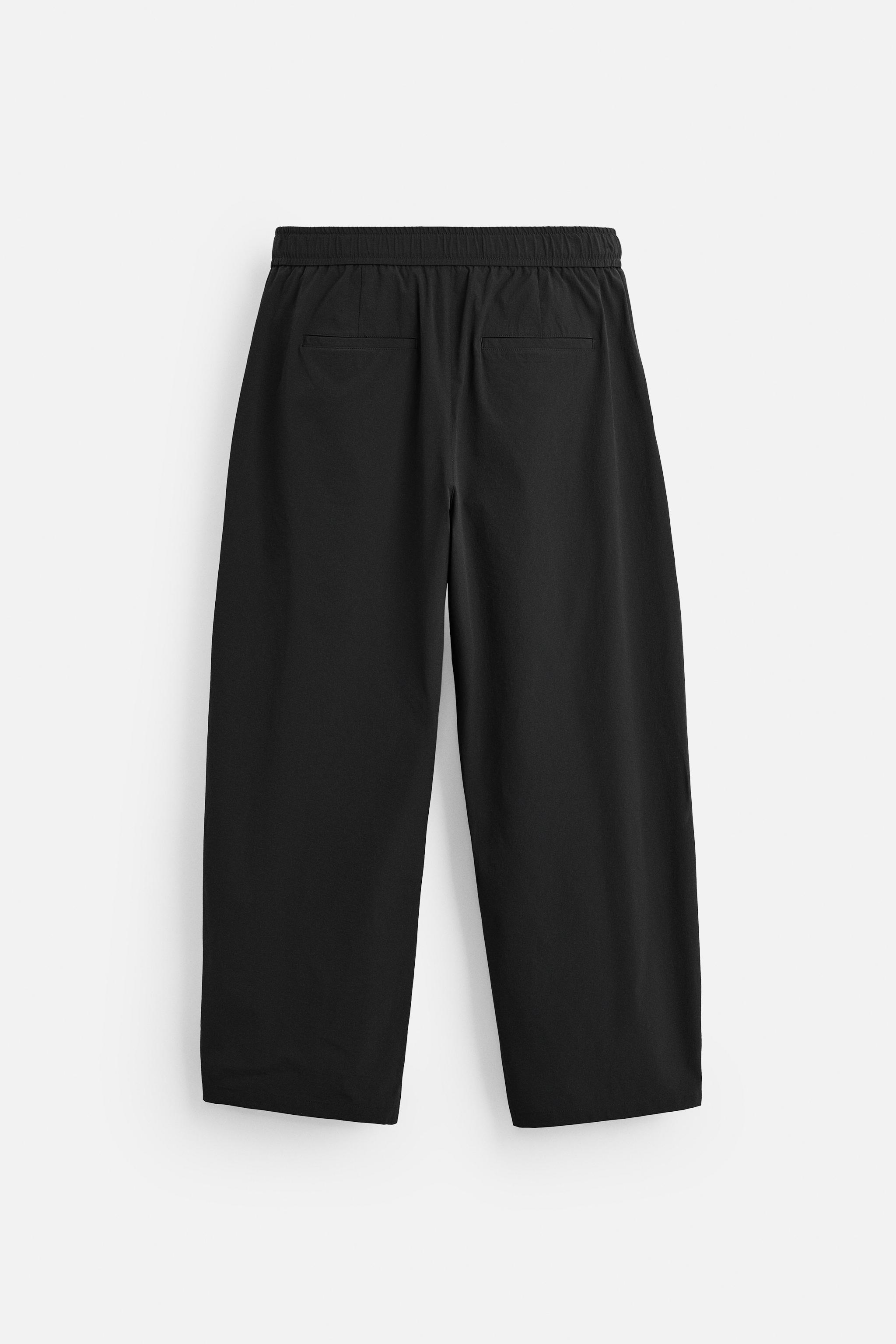プリーツテクニカルパンツ - ブラック | ZARA Japan / 日本