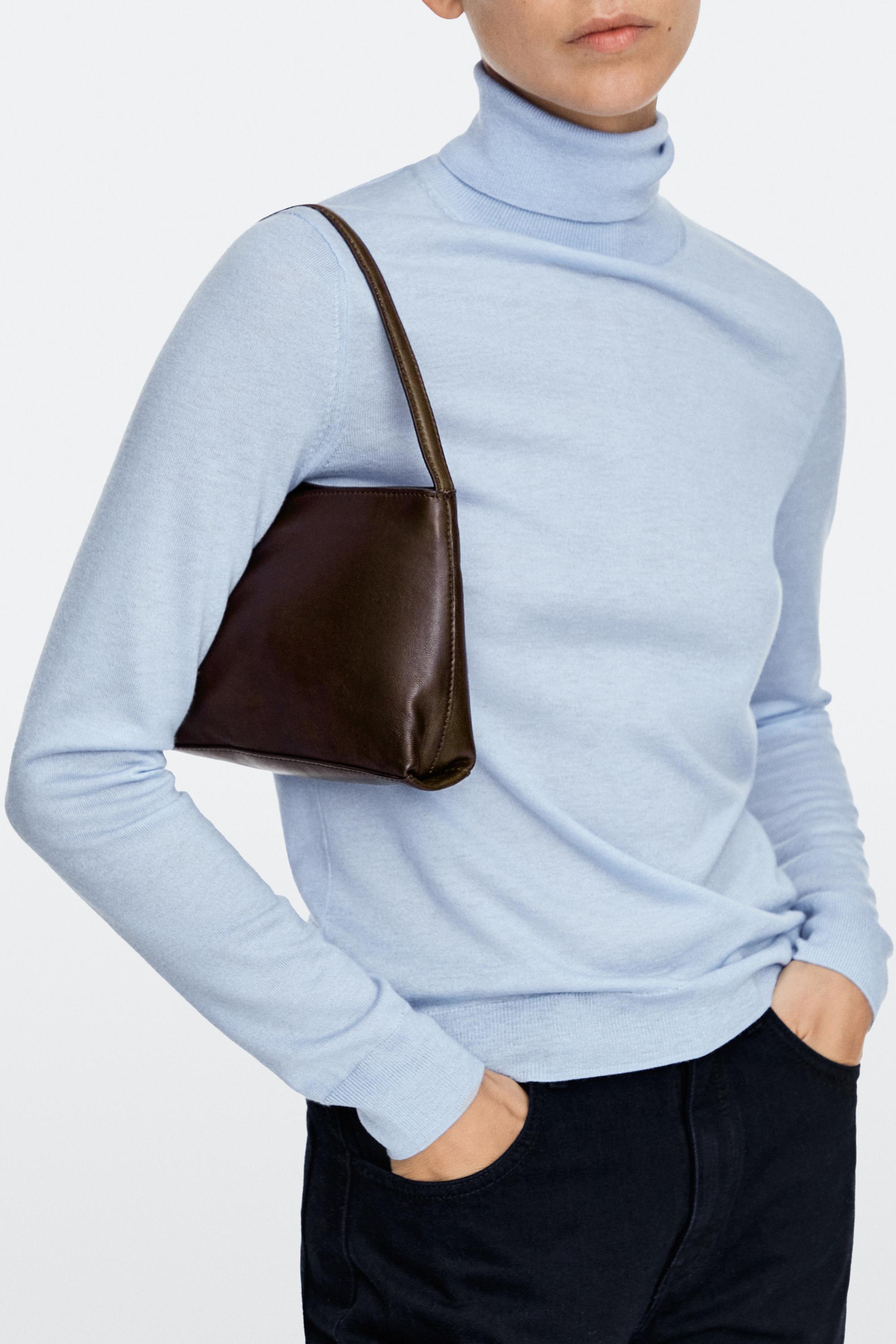 Small nappa leather shoulder bag
