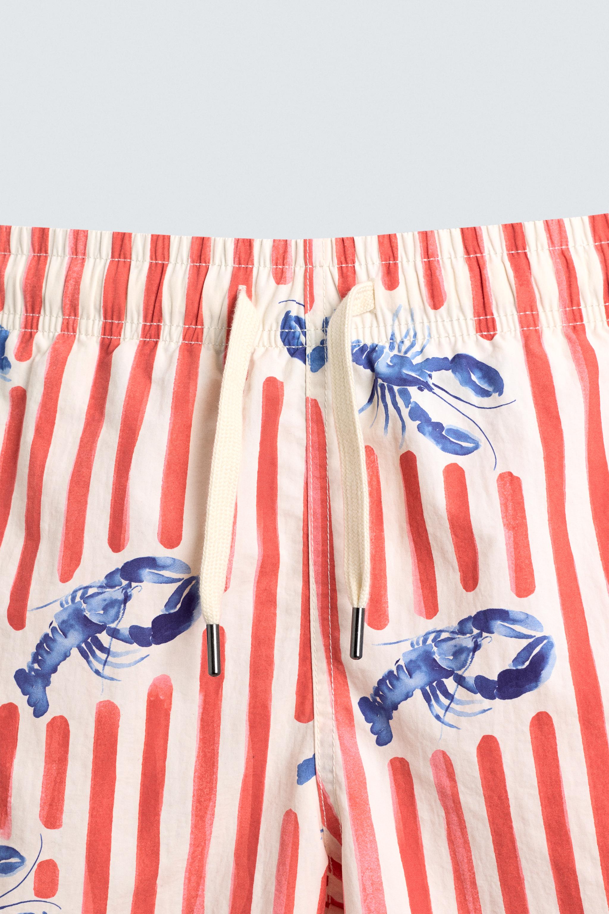 LOBSTER PRINT LONG SWIMSUIT