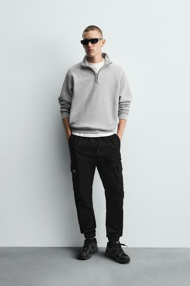 PANTALÓN CARGO SLIM FIT - Negro de Zara - Imagen 0