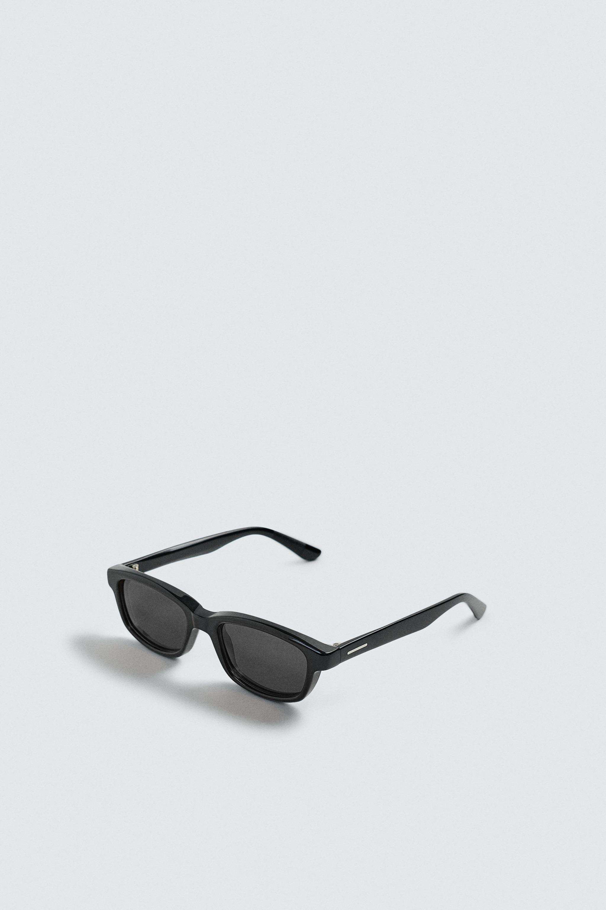 ZARA WOODEN SUNGLASSES BLACK GREY ? NEW WITH TAGS AND CASE New ZARA x TWOJEYS RECTANGULAR SUNGLASSES 2907/302 Black  main image 3