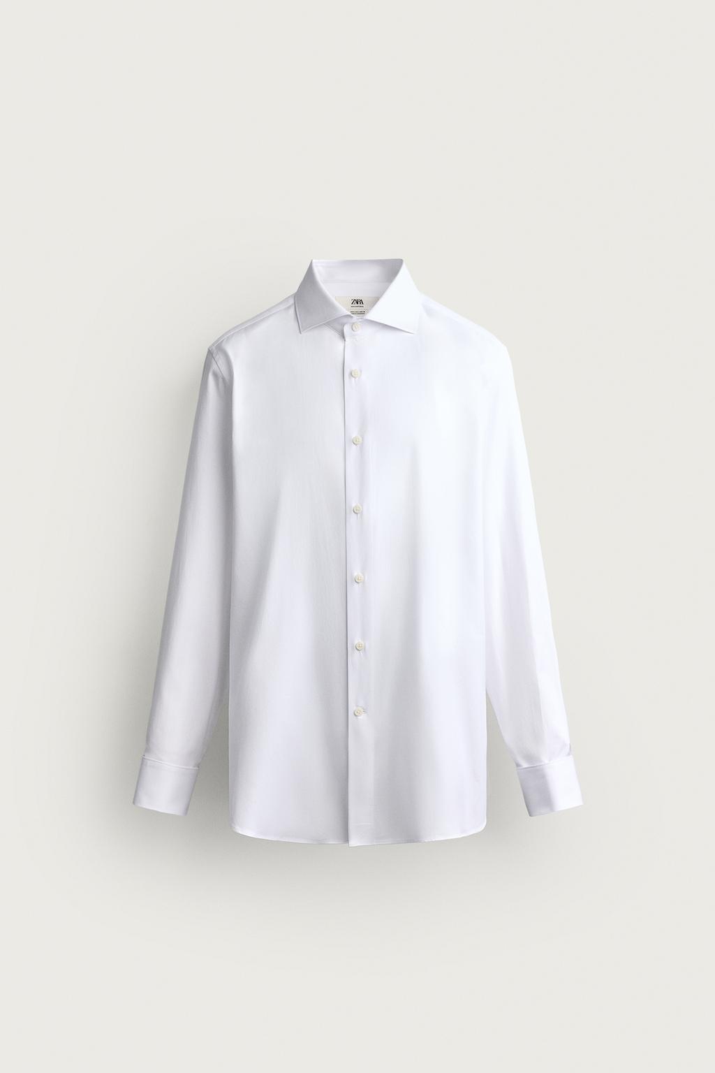 SLIM FIT SHIRT WITH BARREL CUFFS