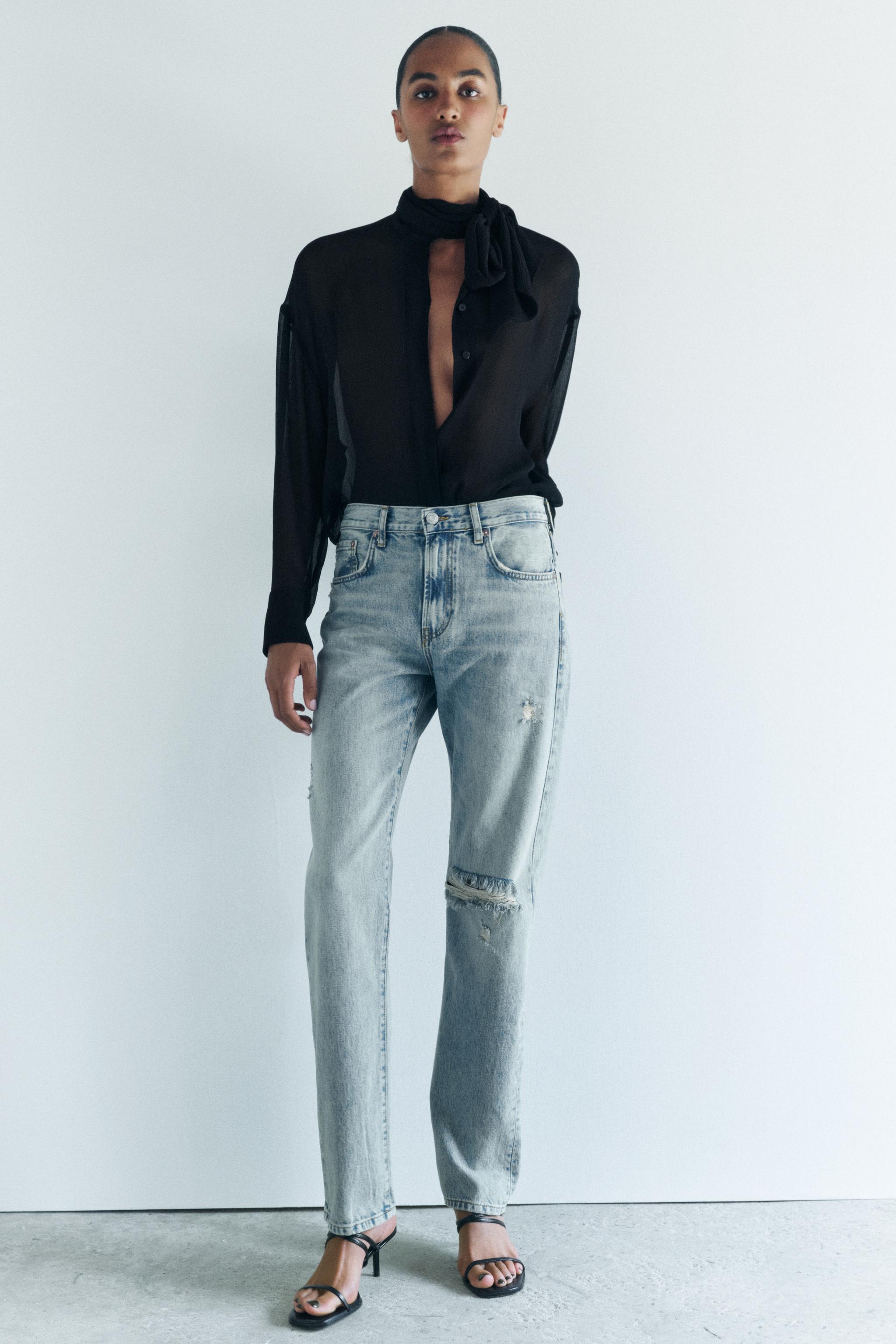 Jeans dechires pour femme Nouvelle Collection en ligne ZARA France