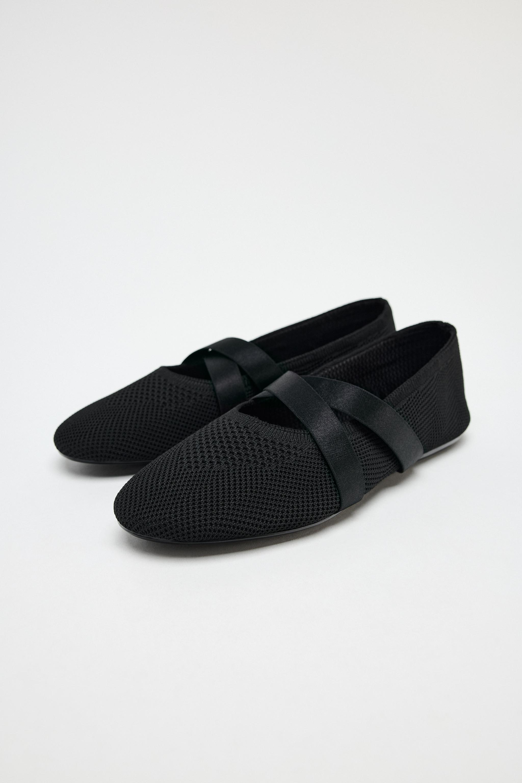 CROSSOVER FABRIC BALLET FLATS