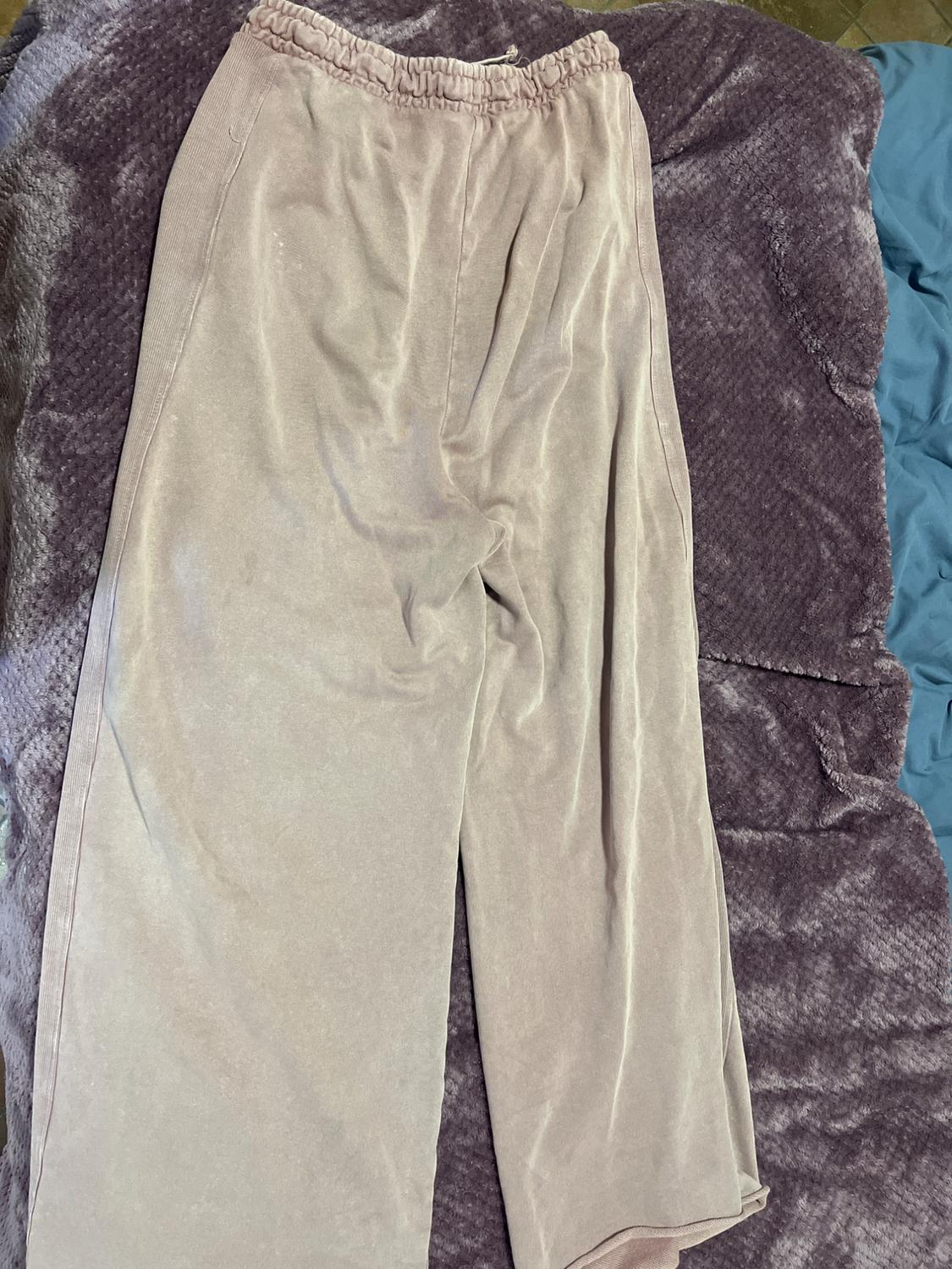 FADED TROUSERS WITH CONTRAST RIBBED DETAILS - Image 3