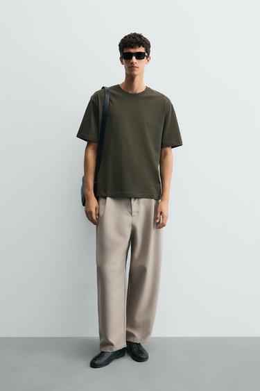 CAMISETA RELAXED FIT - Oliva de Zara - Imagen 0