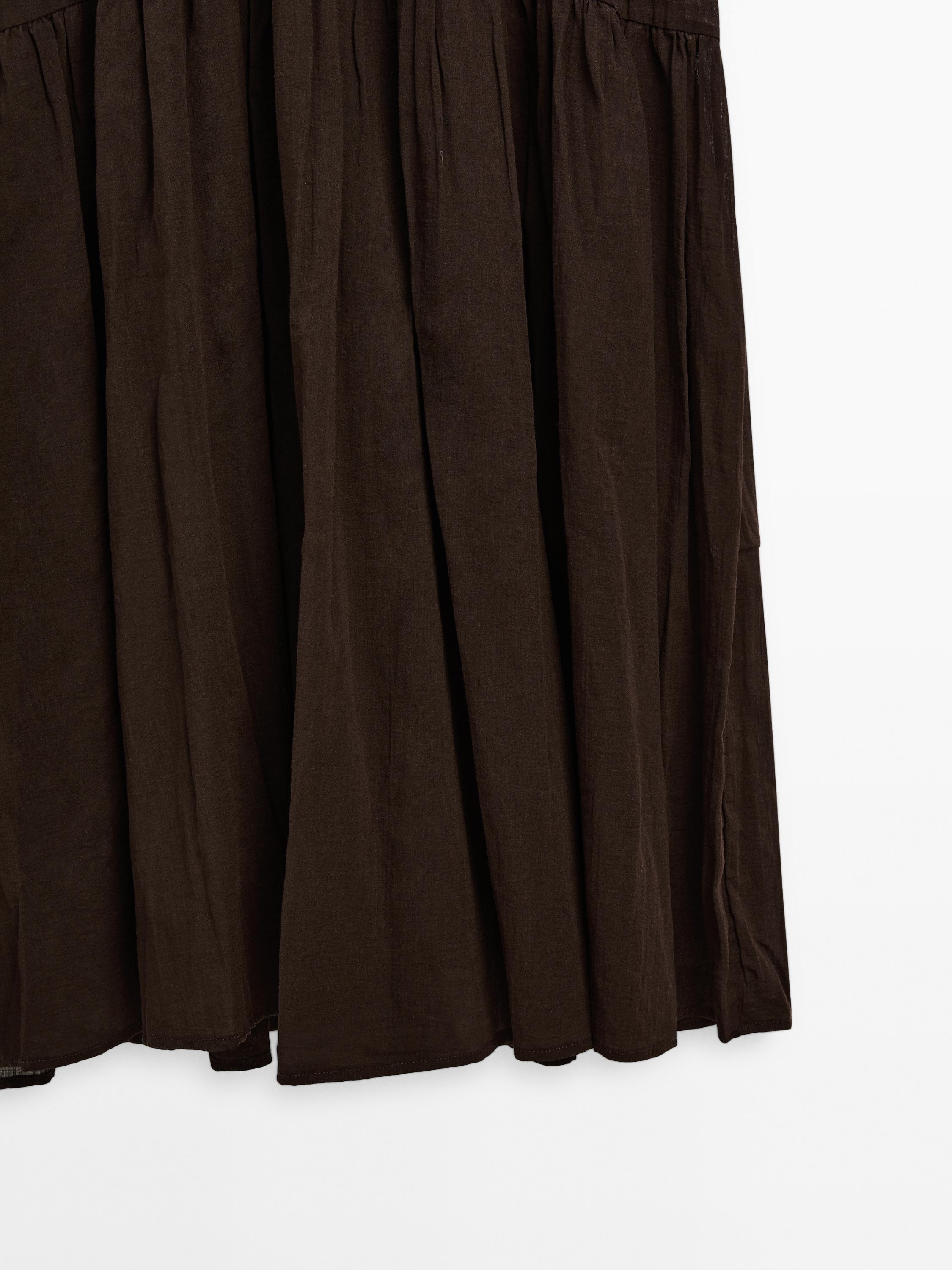 Robe longue coton à bretelles