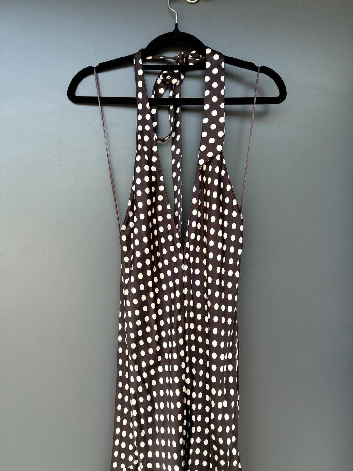 ZW COLLECTION HALTER POLKA DOT DRESS - Image 2