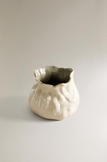 CERAMIC ARTICHOKE VASE - Green by Zara - Image 1