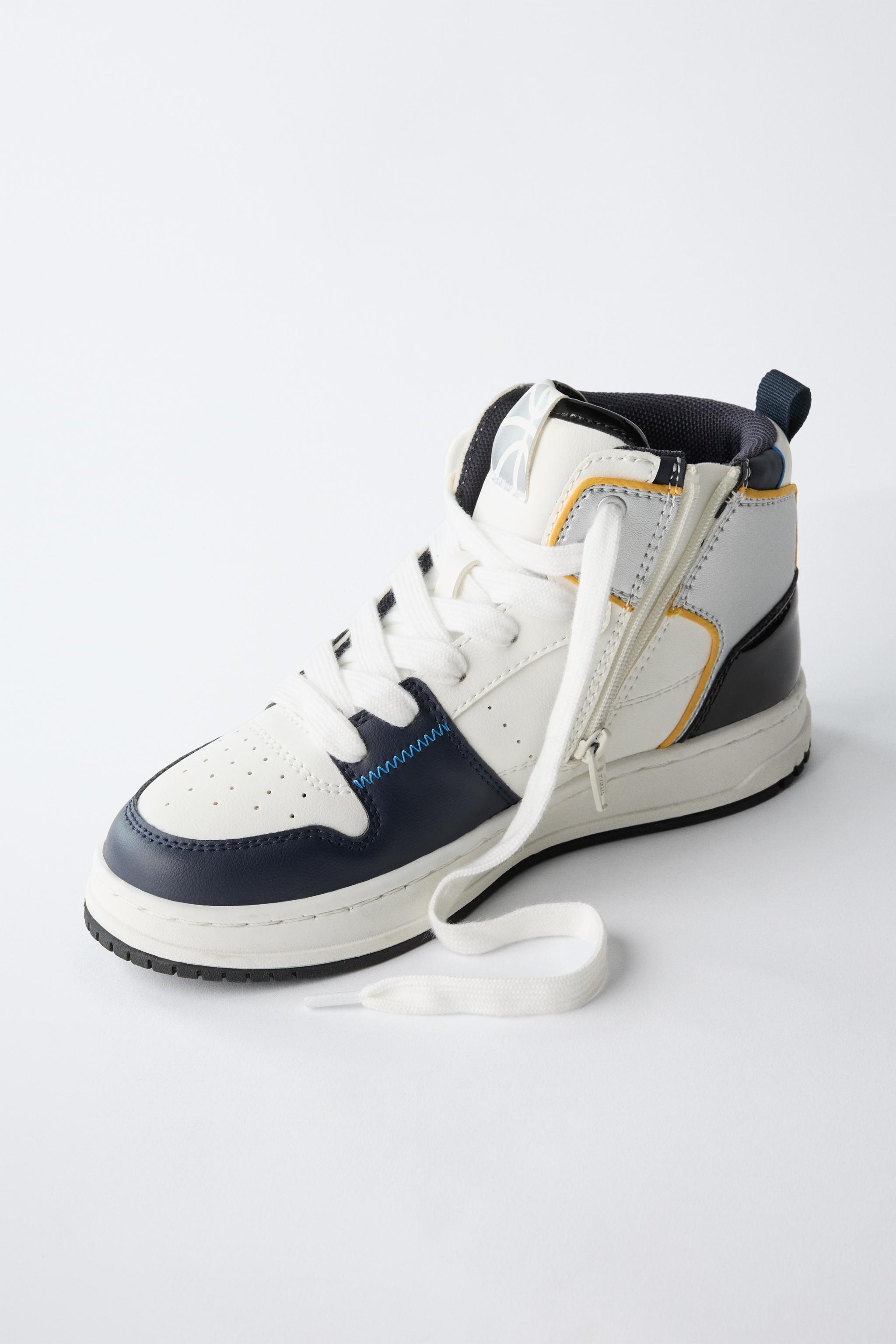 HIGH TOP SNEAKERS WITH PIECES - Multi-color | ZARA United States display picture 1