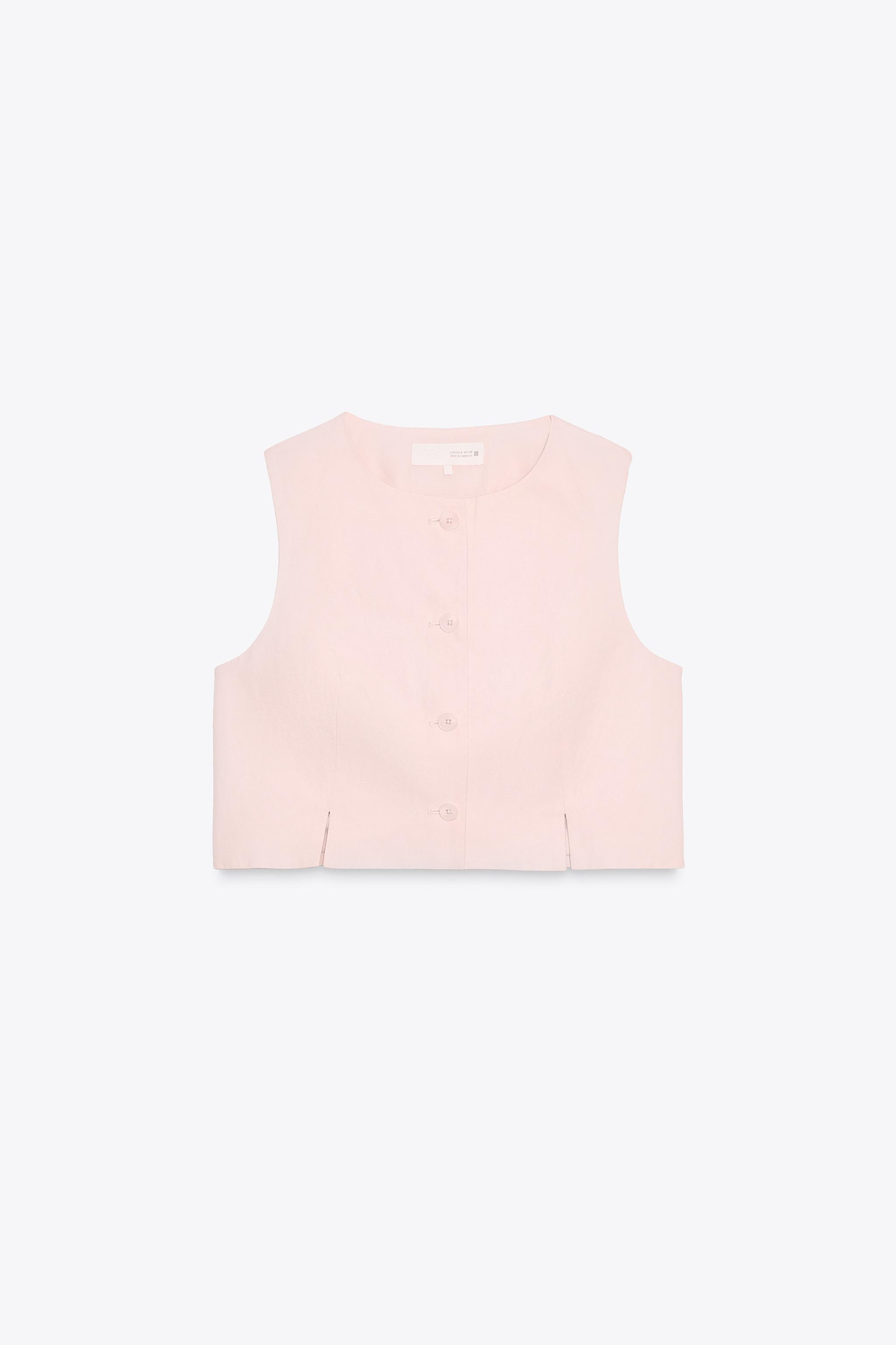GILET COURT FENTES