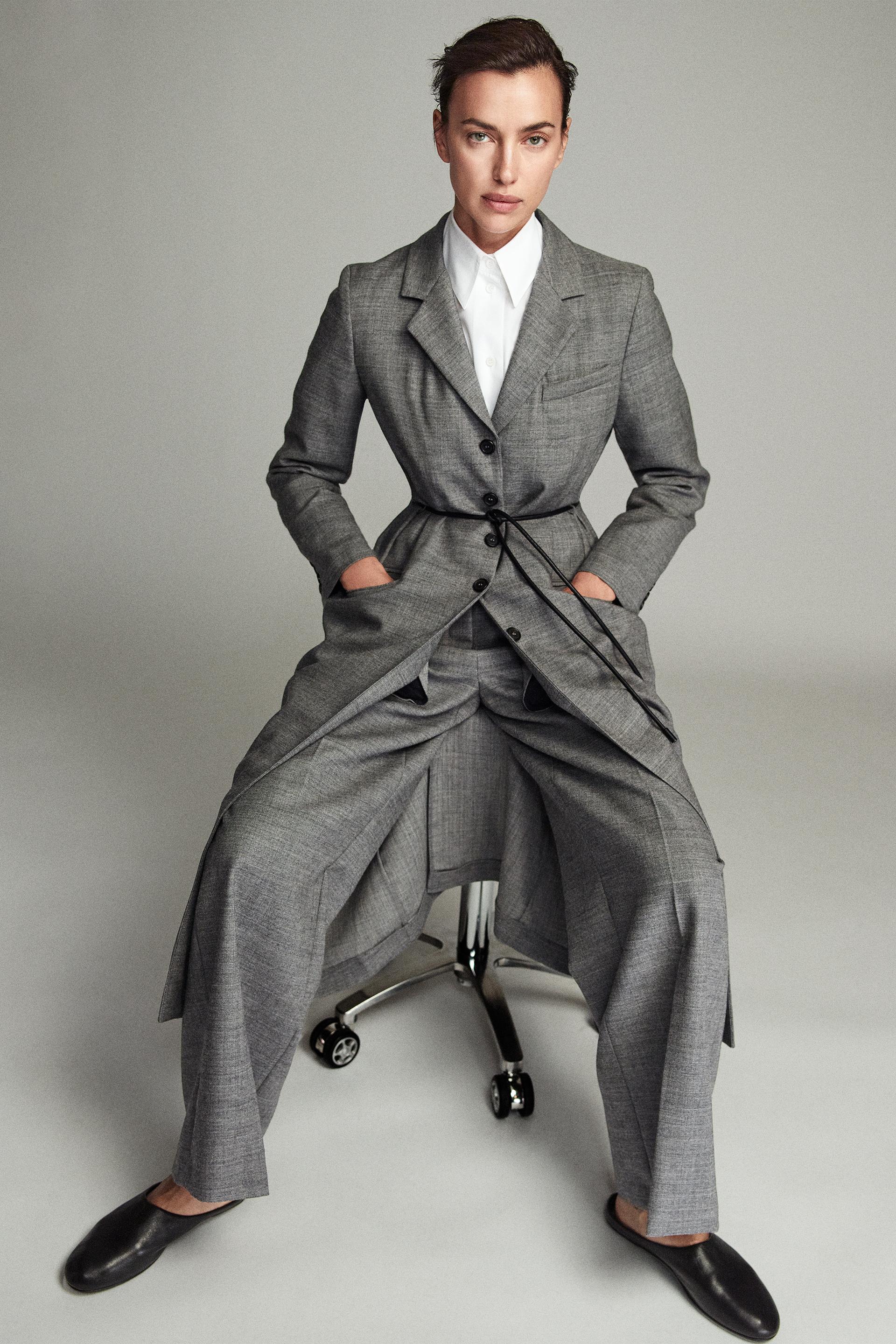 LONG WOOL FROCK COAT ZW COLLECTION Grey ZARA United Kingdom