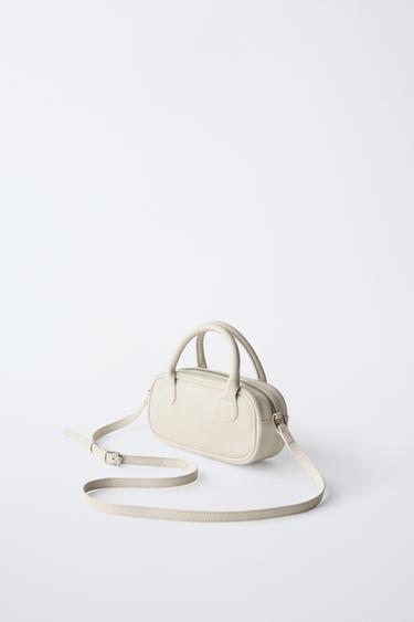 SAC BANDOULIÈRE BOWLING MINI - Blanc écru de Zara - Image 1