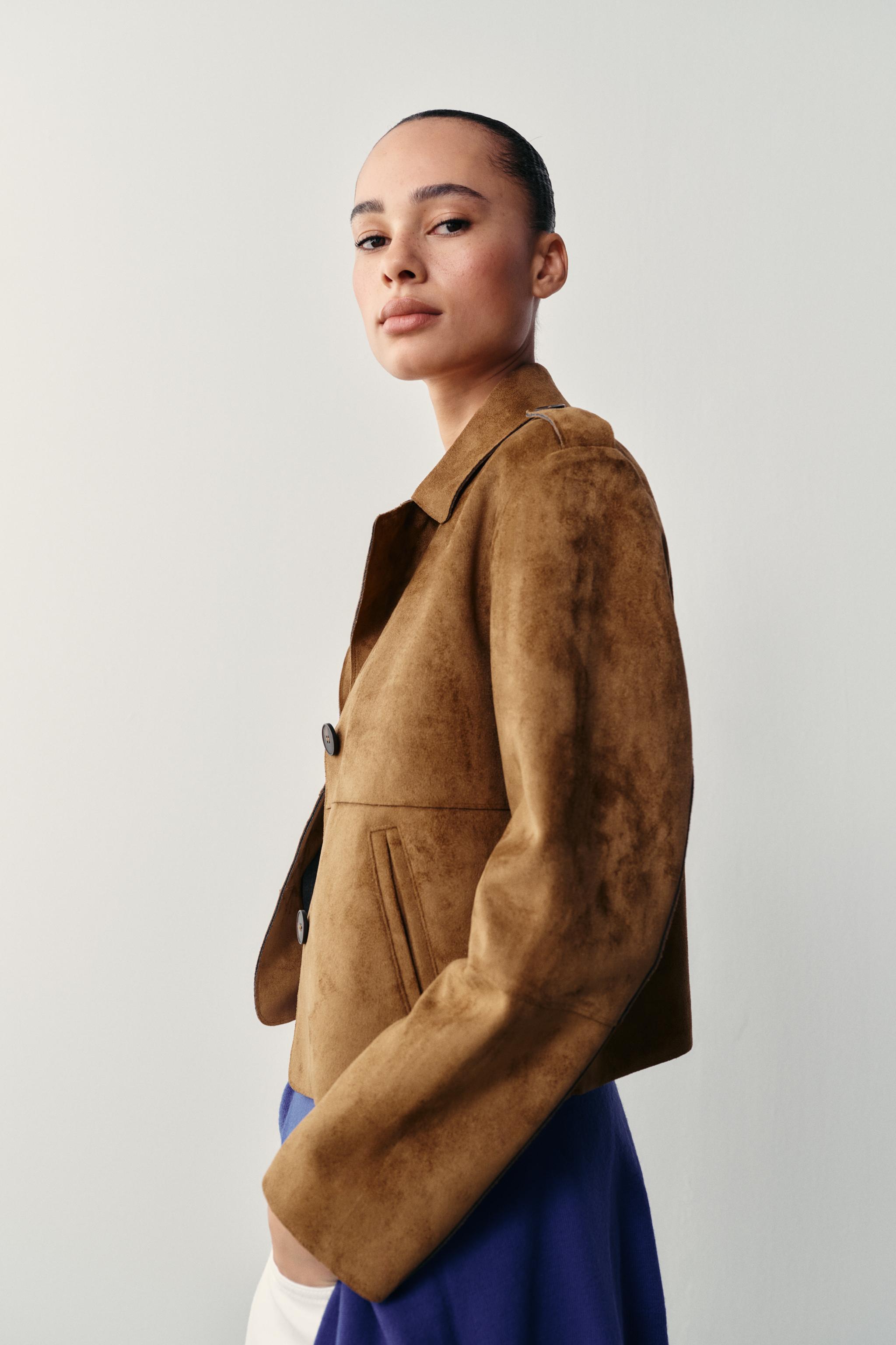 FAUX SUEDE JACKET