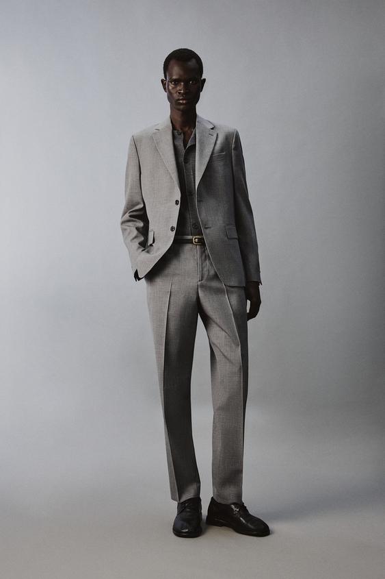 SLIM FIT TEXTURED SUIT JACKET from Zara - $169