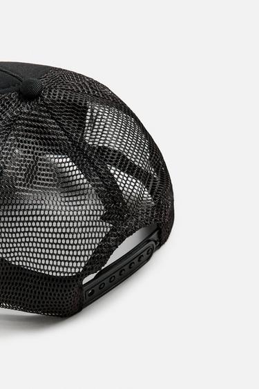 CASQUETTE AVEC BRODERIE EN CONTRASTE - Noir de Zara - Image 6