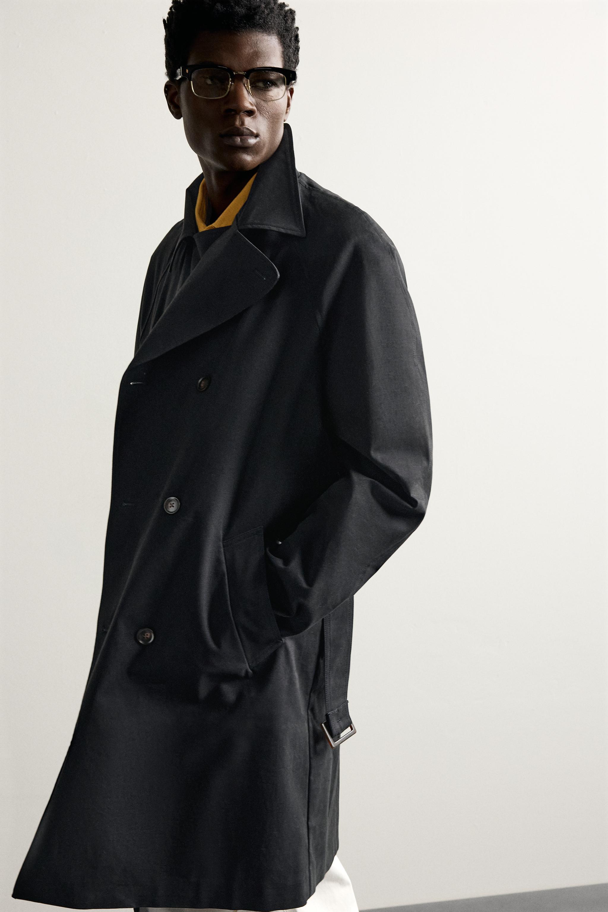 Мужские куртки Zara WATER-REPELLENT REGULAR FIT TRENCH COAT — фото 7