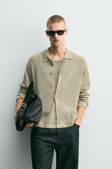 ФУТБОЛКА КЛАССИЧЕСКОГО КРОЯ — СВЕТЛО-ЗЕЛЕНЫЙ от Zara