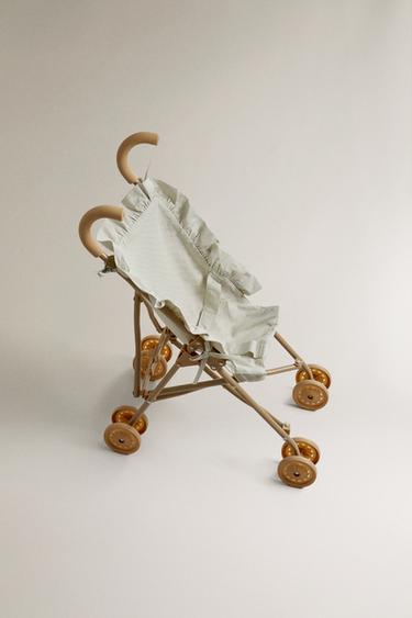 CHILDREN’S DOLL PUSHCHAIR - Cream by Zara - Image 3