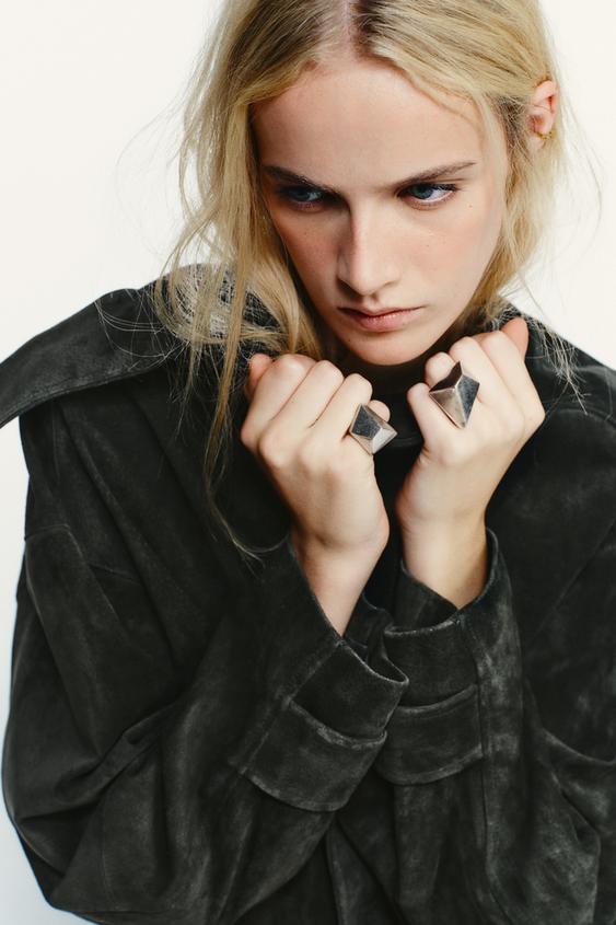 2-PACK OF GEOMETRIC SHAPE RINGS