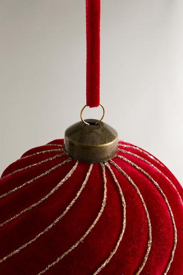 DÉCORATION SAPIN BOULE SPIRALE NOËL - Rouge de Zara - Image 2