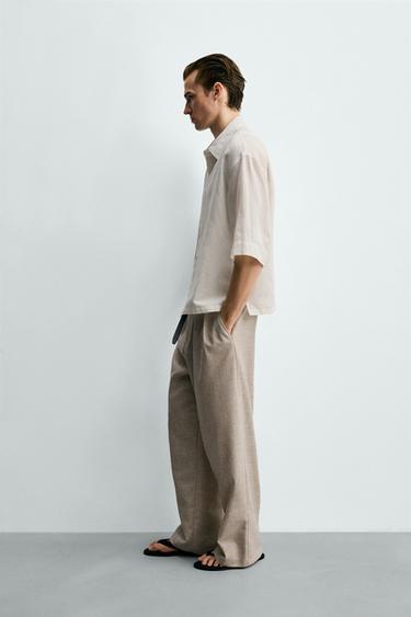 CHEMISE COUPE BOXY STRUCTURÉE - Blanc de Zara - Image 3