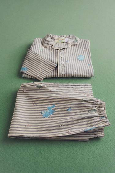 Zara KIDS’ MONSTERS, INC. ©DISNEY/PIXAR POPLIN PYJAMAS - 灰色 / 天然色