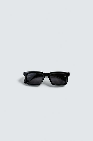 LUNETTES DE SOLEIL RECTANGULAIRES - Noir de Zara