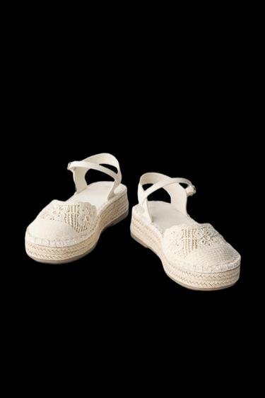 ALPARGATA BORDADOS - Blanco Crudo de Zara