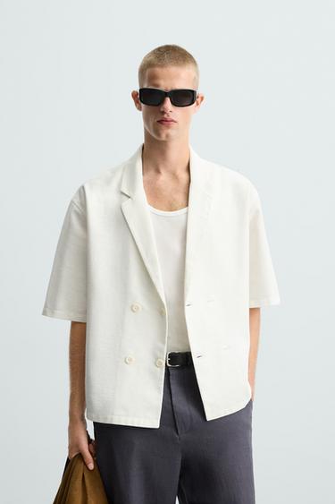 CAMISA KIMONO - Blanco de Zara