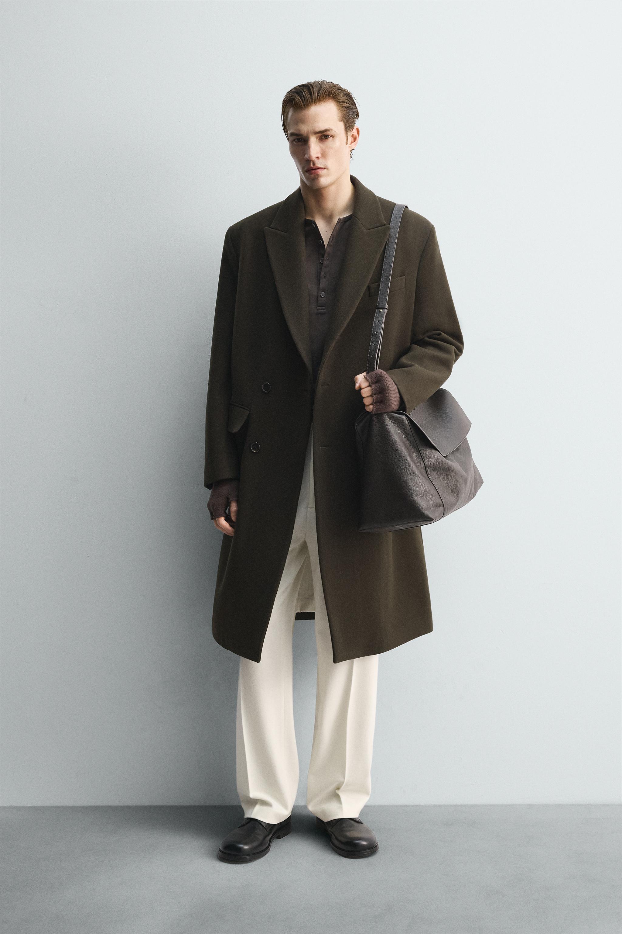 DOUBLE BREASTED WOOL BLEND COAT LIMITED EDITION