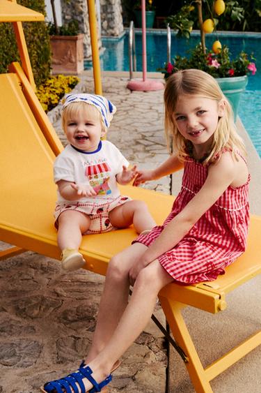 КОМБИНЕЗОН С ВЫШИВКОЙ КРАБОВ CASA LAWA X ZARA KIDS — КРАСНЫЙ от Zara