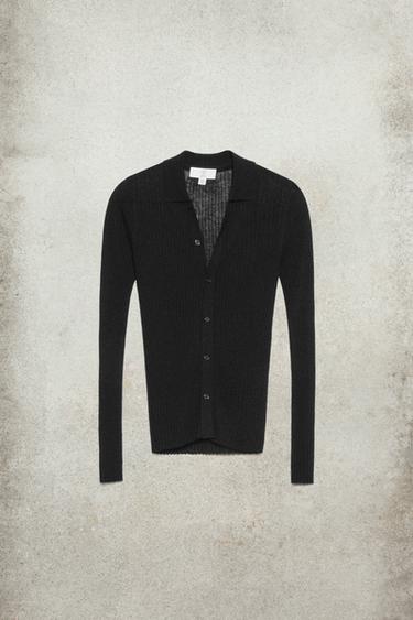 Zara WOOL SILK KNIT DRESS LUDOVIC DE SAINT SERNIN x ZARA - Black