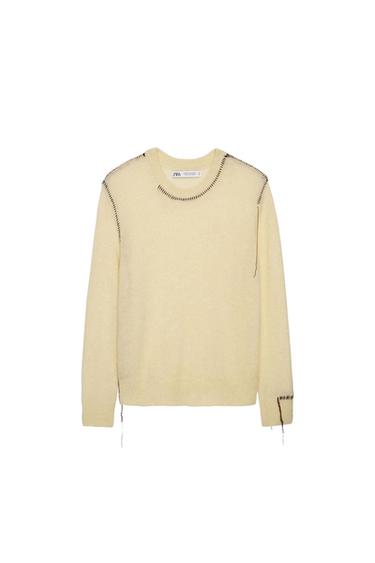 SWEATER WITH TOPSTITCHING - LIMITED EDITION