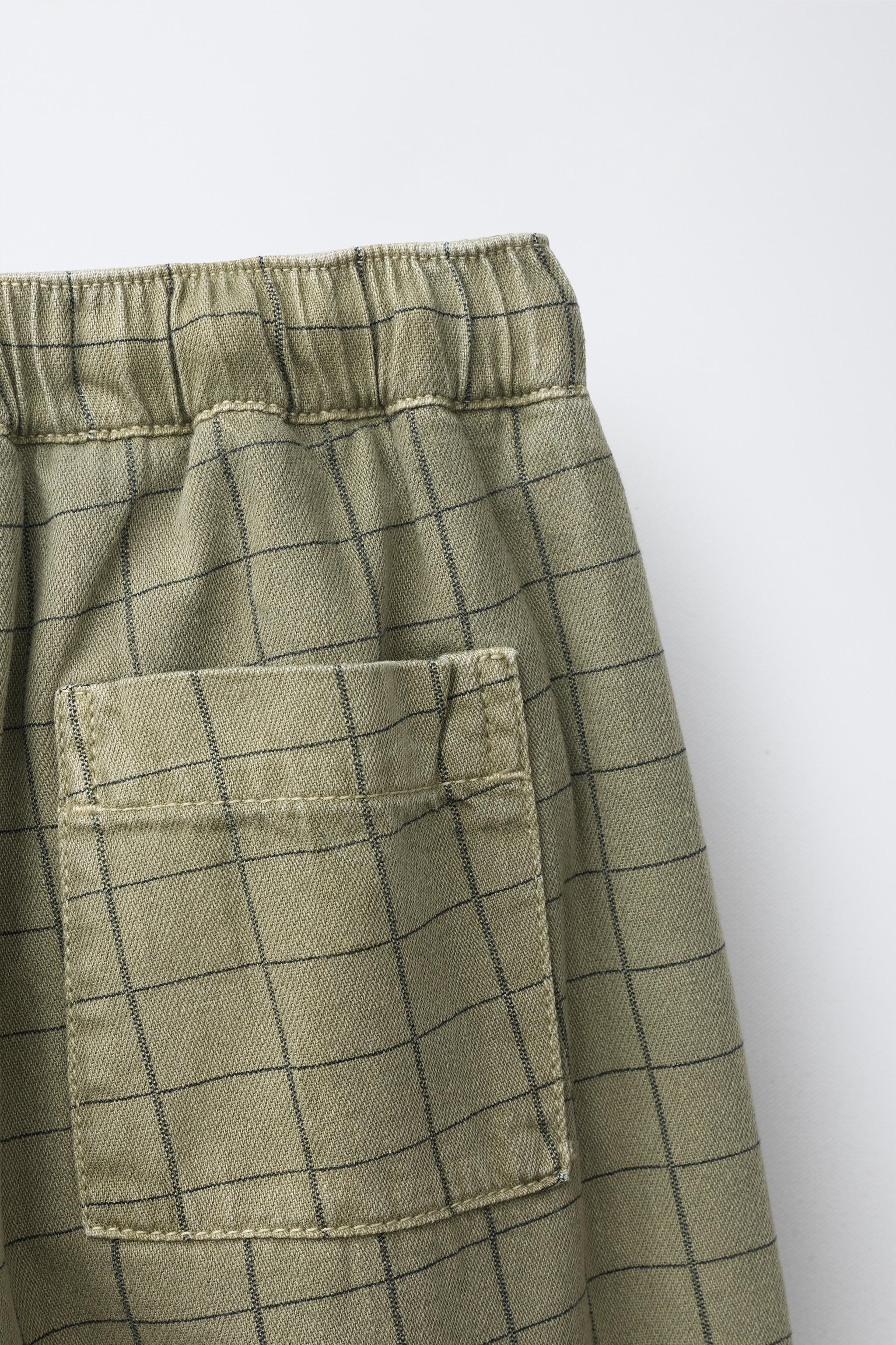PANTALON BAGGY CONFORT À CARREAUX