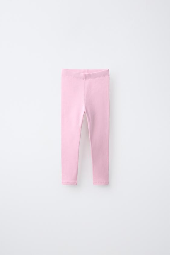 LEGGING RIB - Rosa de Zara - Imagen 0