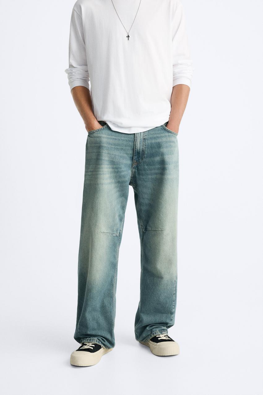 BAGGY FIT JEANS - Blue | ZARA United States