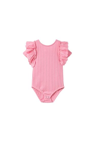 BODYSUIT TOP WITH SWISS EMBROIDERY