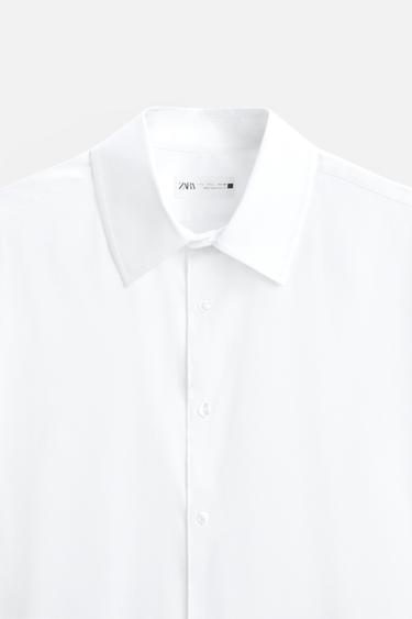 TWILL TEXTURED SHIRT - White by Zara - Image 8