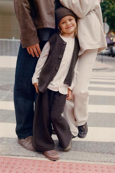 М’ЯКА СОРОЧКА З КОМІРОМ-СТІЙКОЮ - Сіровато-бежевий колір Zara