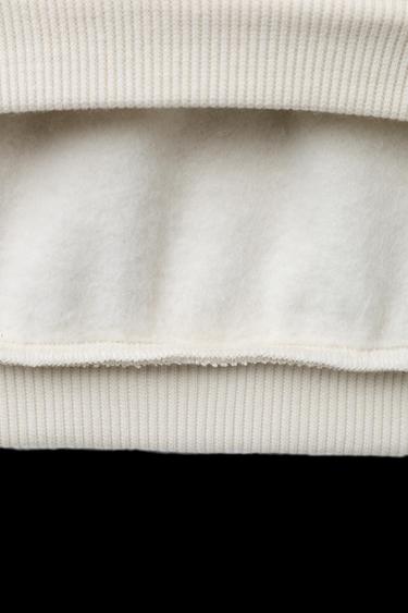 Zara TRUCK CAR PRINT SWEATSHIRT - Ecru